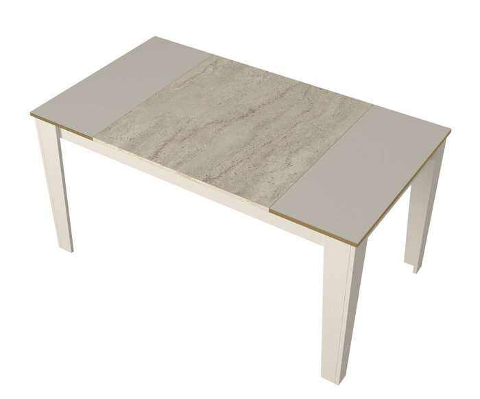 Hanah Home Mesa de Comedor Veyron - Travertino, Sandstone